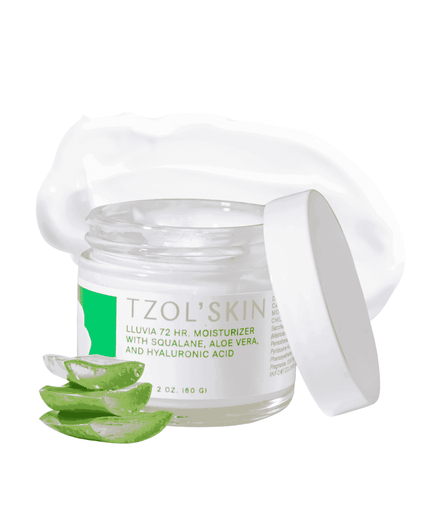 Lluvia 72HR Moisturizer with Squalane, Aloe Vera, and hyaluronic acid.