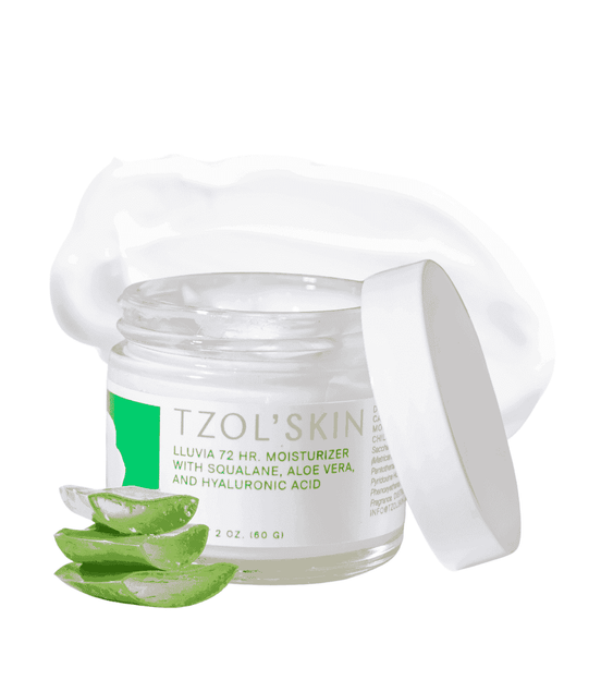 Lluvia 72HR Moisturizer with Squalane, Aloe Vera, and hyaluronic acid.