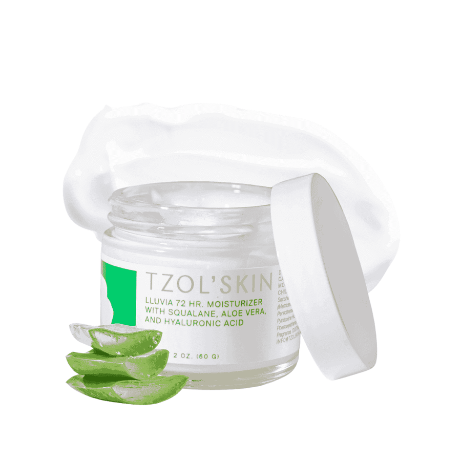 Lluvia 72HR Moisturizer with Squalane, Aloe Vera, and hyaluronic acid.