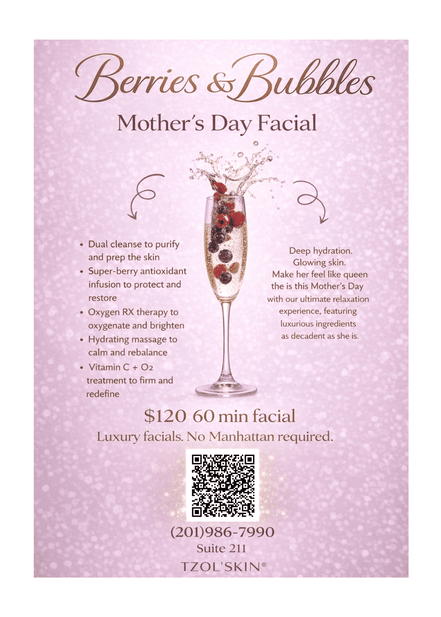 Berries & Bubbles Mothers Day promo.